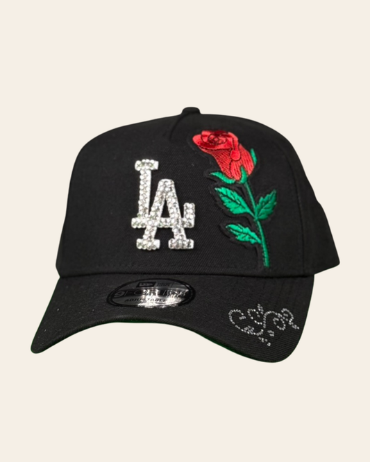 LA Crystal Rose Snapback – Midnight Rose Edition