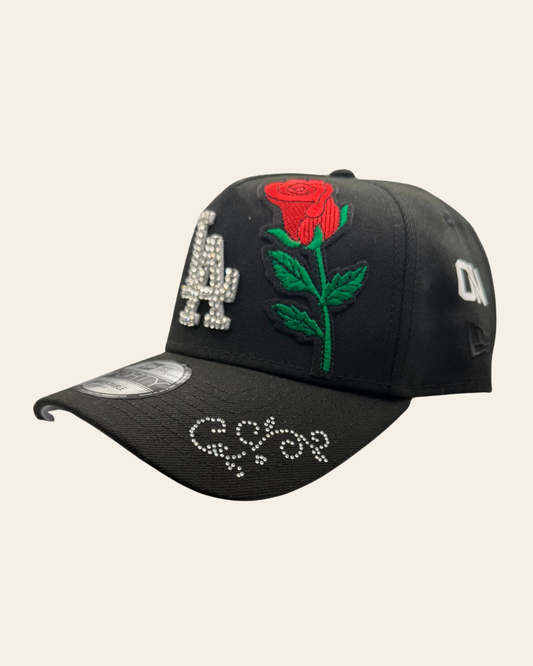 LA Crystal Rose Snapback – Midnight Rose Edition