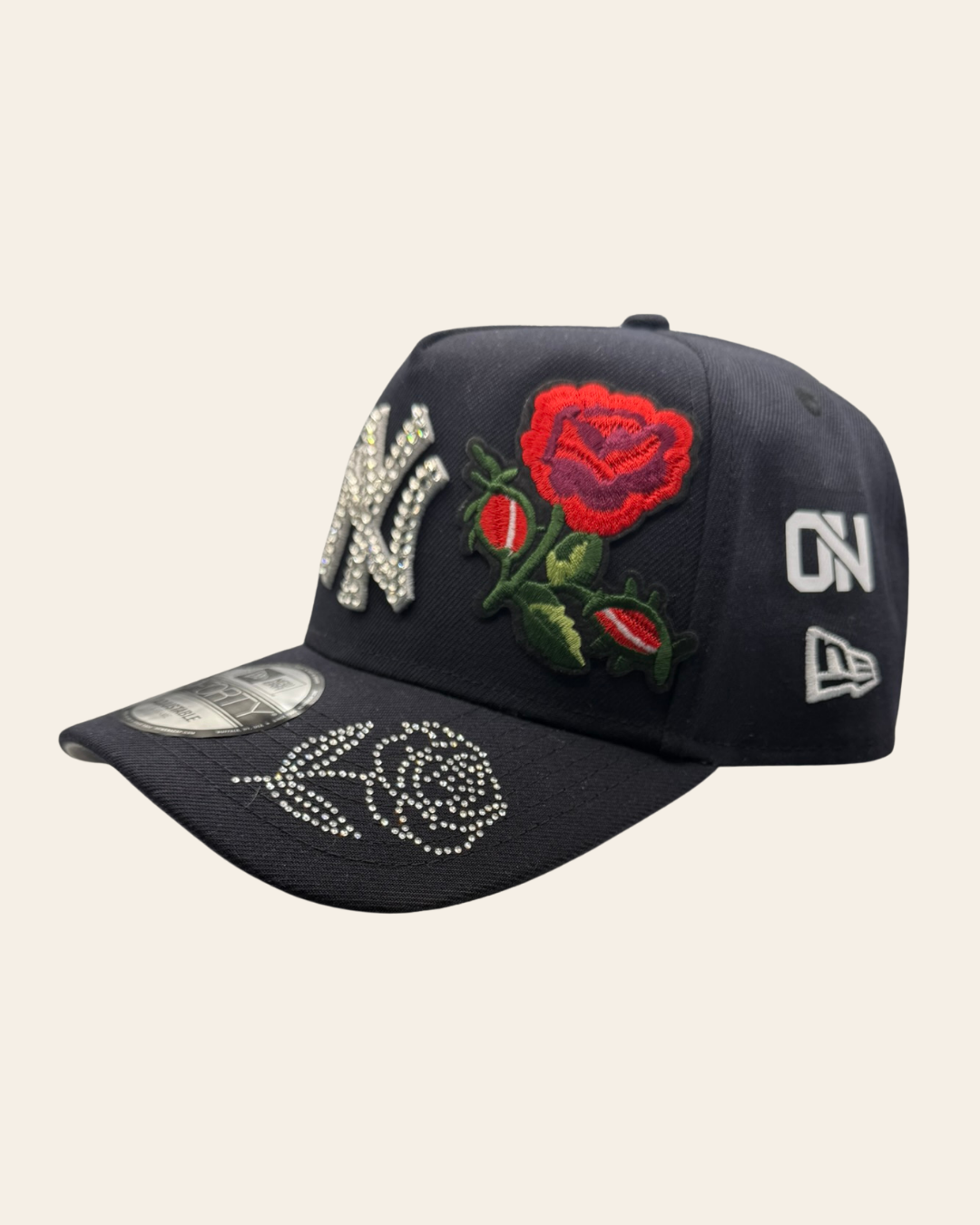 NY Crystal Rose Snapback – Midnight Navy Edition