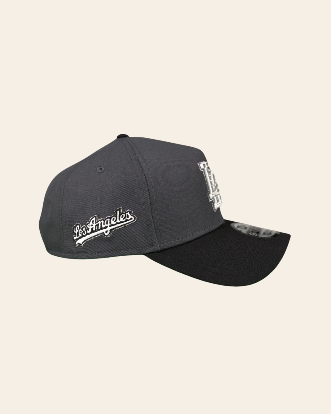 LA Crystal Rose Snapback – Black & Charcoal Edition