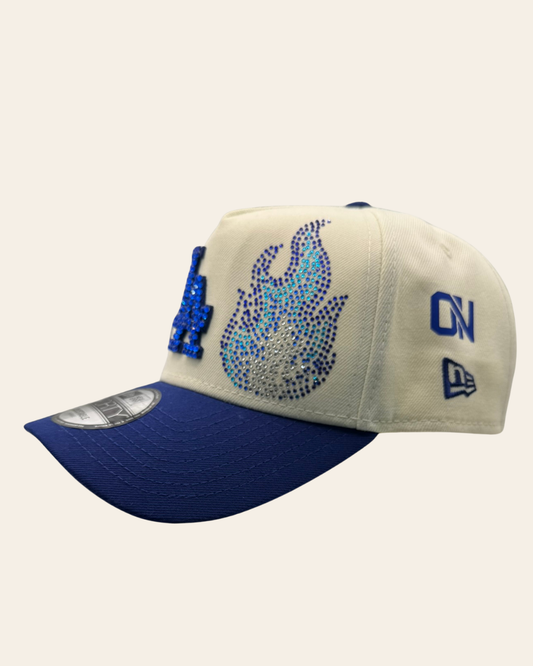 Los Angeles Dodgers Ice Flame – Custom Snapback Hat