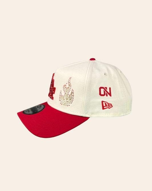 Los Angeles Dodgers Flames – Custom Rhinestone Snapback
